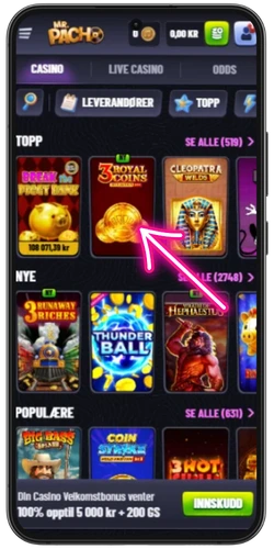 Mr Pacho online slots Finn spillseksjonen