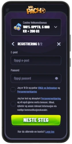 Mr. Pacho casino Register